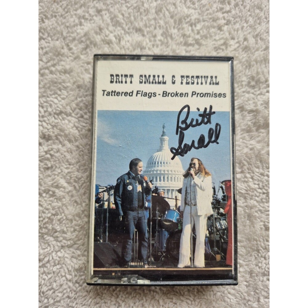 Britt Small & Festival Tattered Flags Broken Promises Cassette SIGNED...
